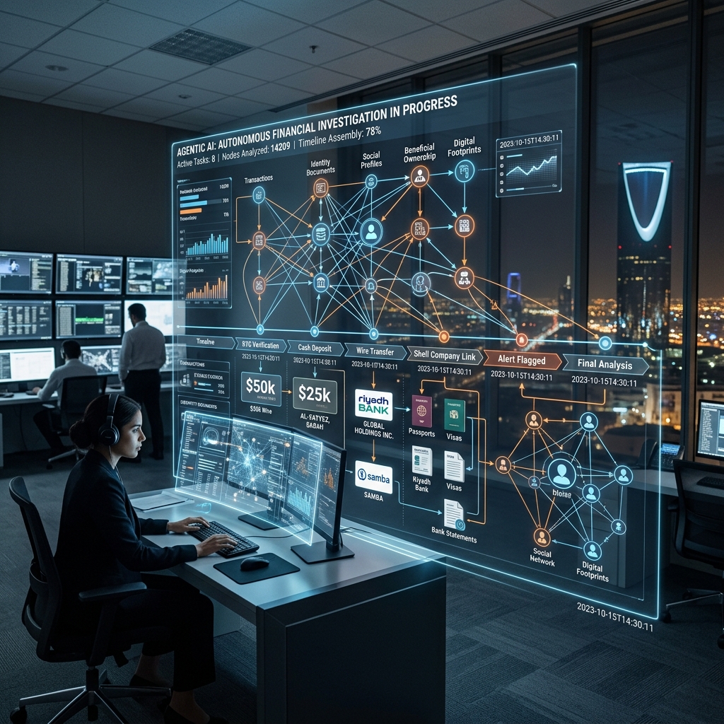 Agentic AI autonomous investigation visualization
