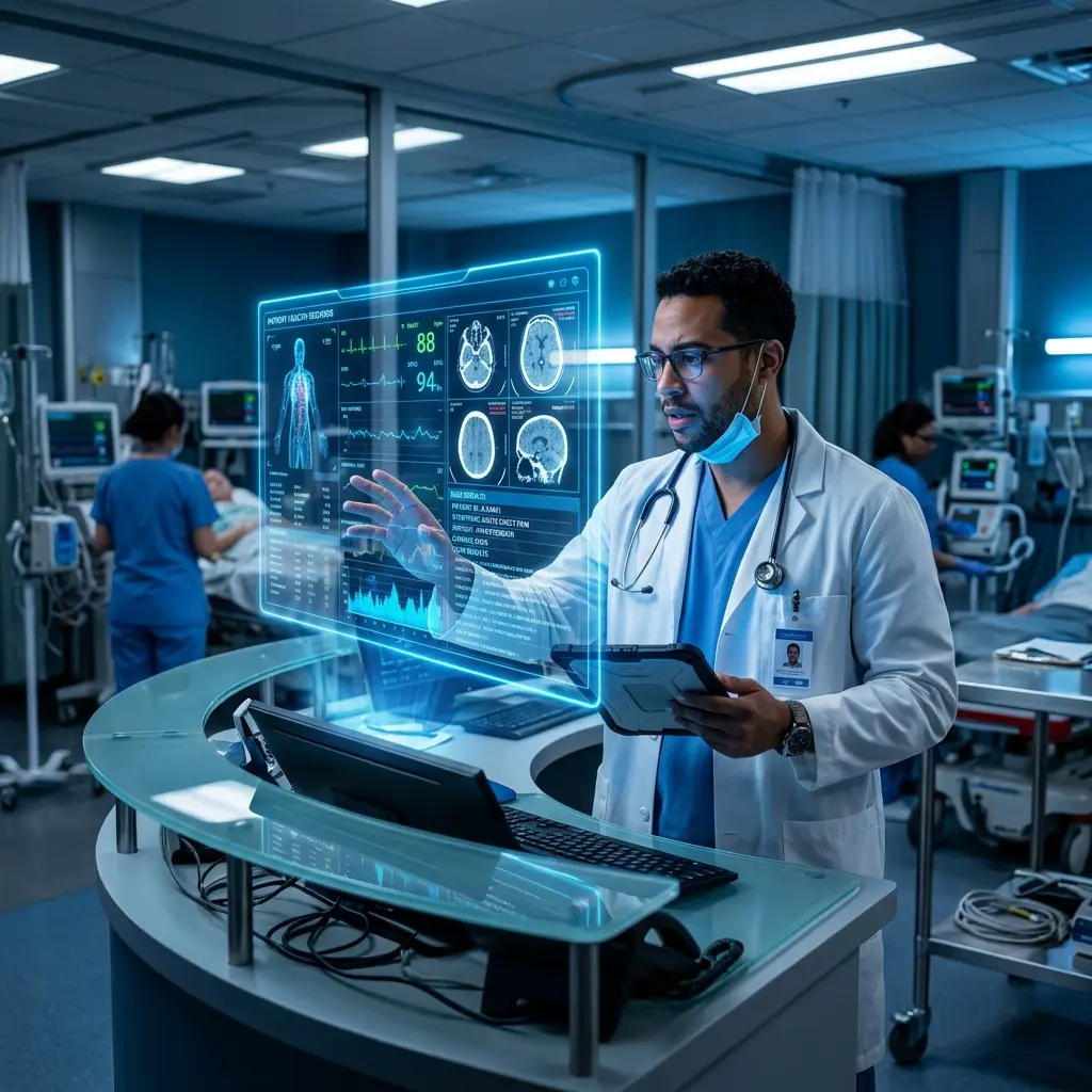 AI ER Diagnostics Interface with Doctor
