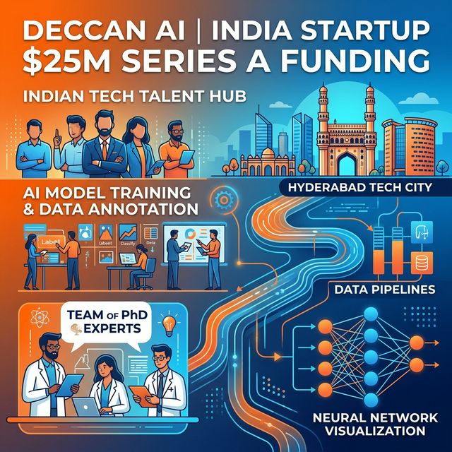 Deccan AI India $25M Series A funding Hyderabad AI post-training startup