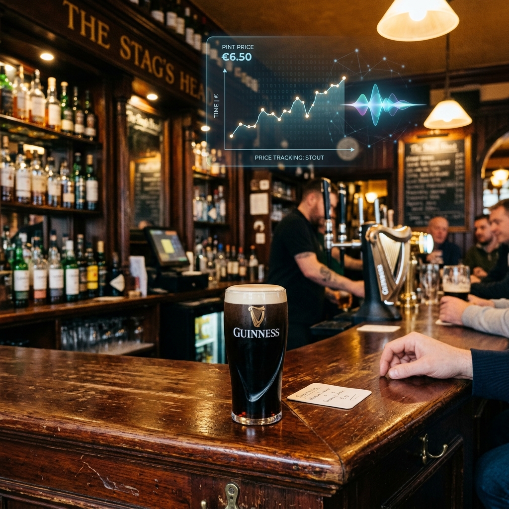 AI Guinndex tracks Guinness prices in Irish pubs